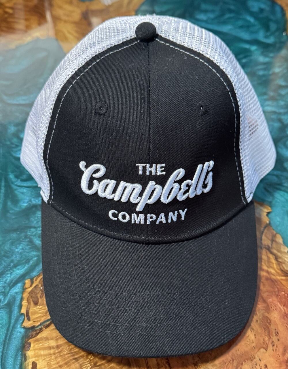 Campbell Mesh Trucker Hat Snapback Cap Black